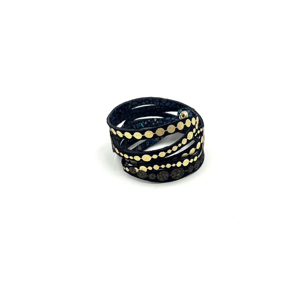 Uli Rapp Bracelet Pearls Symmetric Gold and Dark Gold Sparkles – Ombre ...